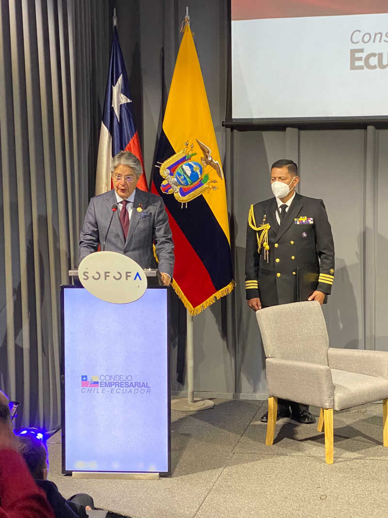 Presidente Guillermo Lasso visita a Chile